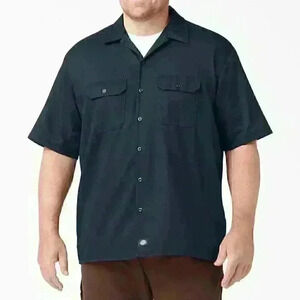 Dickies Original Fit Short Sleeve Work Shirt - Color: Dark Navy - Size: 2XL Tall